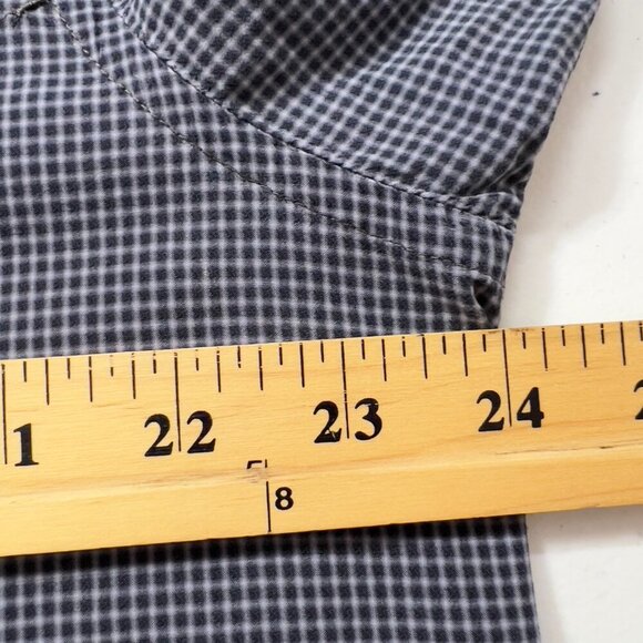 Billy Reid Big & Tall Men’s Long Sleeve Button Up Shirt Gray Check Size XXL - Picture 9 of 12